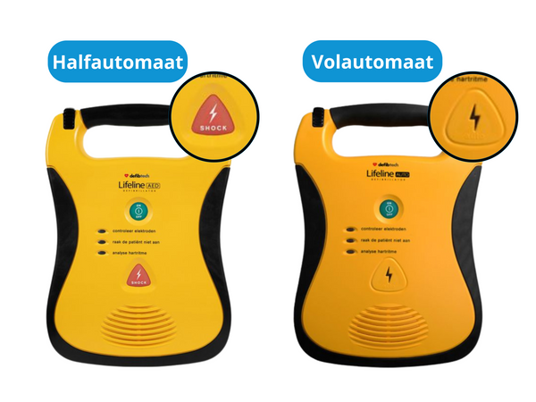 Wat is het verschil tussen een halfautomaat en volautomaat AED?