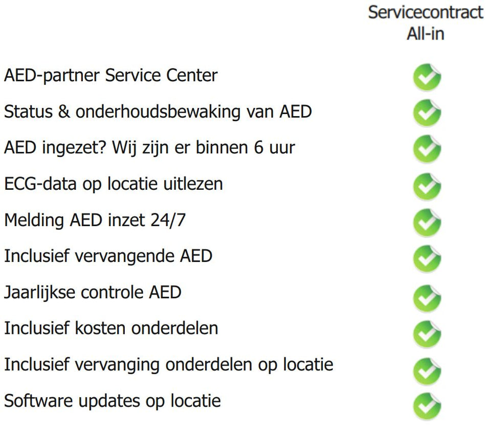AED Servicecontract All-in