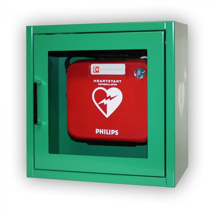 Philips HeartStart HS-1 AED + kast