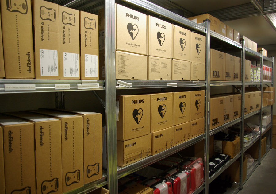 Magazijn voorraad AED