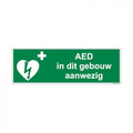 AED aanwezig sticker/bordje