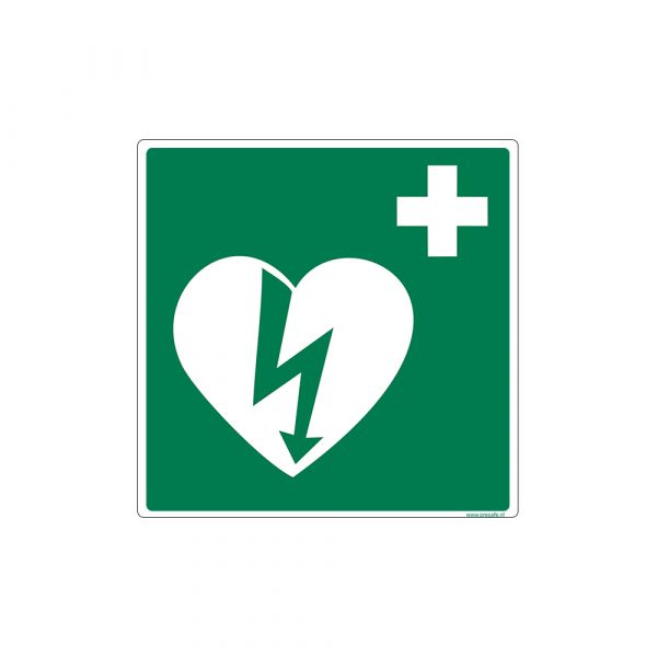 AED sticker - AEDexpert.nl